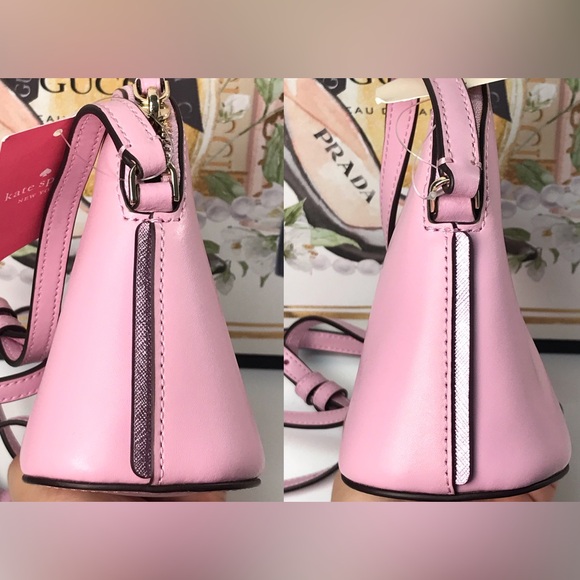 NWT Kate Spade Dome Leather Crossbody Bag- Pink πΈπ - Picture 12 of 17
